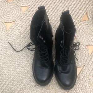 EUC heel combat boots
